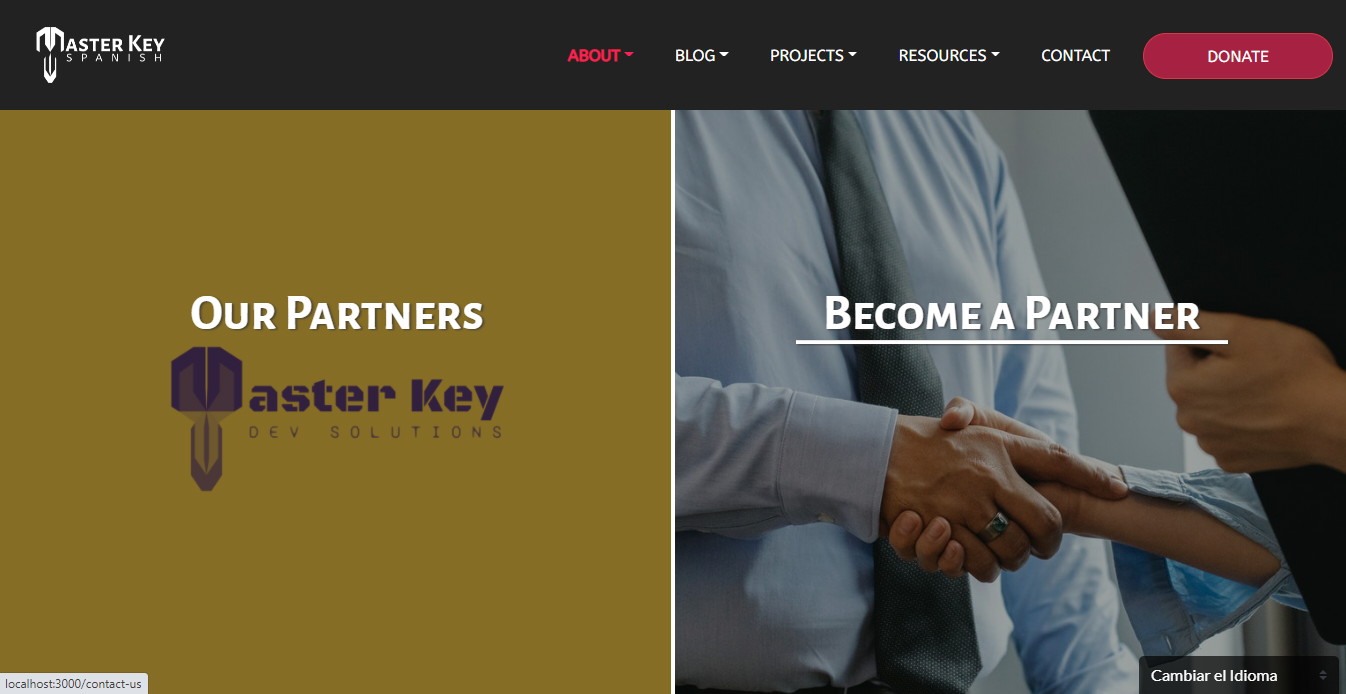 partners page